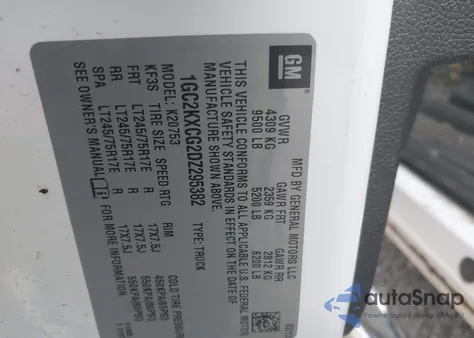 2013 Chevrolet Silverado 2500Hd Lt from USA, damaged, VIN 1GC2KXCG2DZ295382